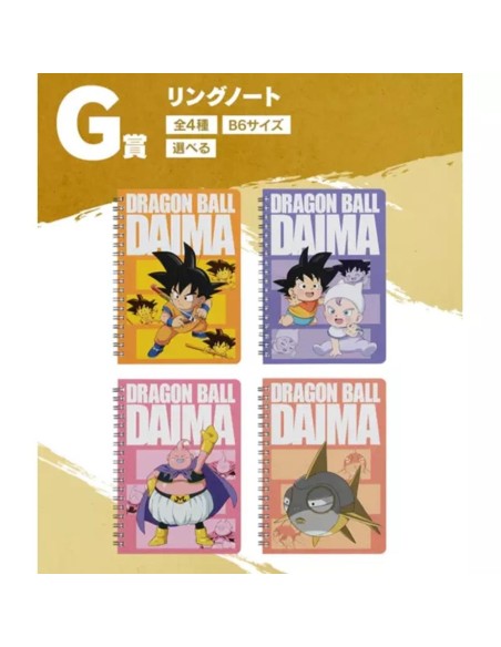 Cuaderno ichiban kuji dragon ball daima premio g 1 unidad aleatoria