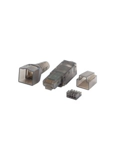 Conector lanberg rj45 cat 6a utp plug 8p8c tool  less