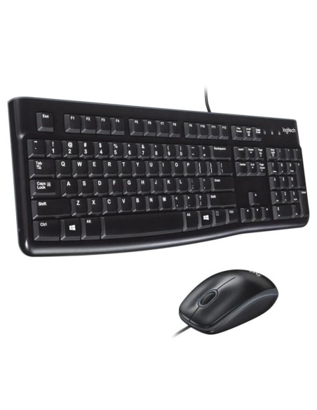 Combo teclado y raton logitech mk120 optico usb 2 0 negro