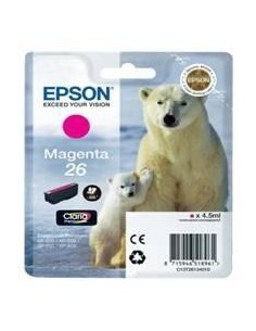Cartucho tinta epson t261340 magenta photo 26 xp  600  605  700  800  oso polar