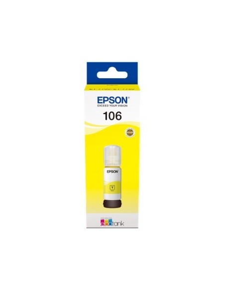 Cartucho tinta epson c13t00r440 106 ecotank amarillo ink et  7700  et  7750