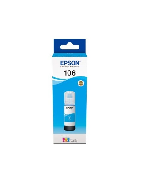 Cartucho tinta epson c13t00r240 106 ecotank cyan ink et  7700  et  7750