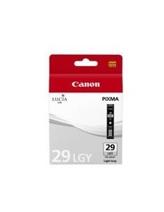 Cartucho tinta canon pgi  29lgy gris claro pixma pro 1
